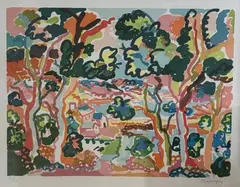 Paysage by Charles Lapicque, Lithographie signée en bas à droite, sold Feb 2026