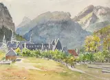 La Grande Chartreuse by Gaston Roullet, Aquarelle, sold Nov 2025