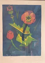 Fleurs by Louis Toffoli, Lithographie, sold Nov 2025