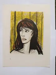 Rita by Bernard Buffet, 1967, Lithographie sur papier Edition Mourlot, sold Nov 2025