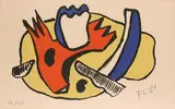 Nature morte by Fernand Léger, 1951, Lithographie en couleurs, sold Oct 2025