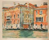 Le grand canal à Venise by Takanori Oguiss, Lithographie en couleurs, sold Oct 2025