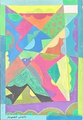 Composition by Albert Coste, Gouache, sold Oct 2025