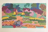 Maison dans le parc by Charles Lapicque, Lithographie en couleurs, sold Sep 2025