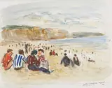 A Dieppe by Jean-Jacques René, Aquarelle sur papier, sold Sep 2025