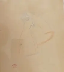 Femme by Henri-Edmond Cross, Crayon de couleurs, tampon en bas à droite, sold Sep 2025