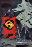 Composition by Dimitri Bouchène, Gouache sur papier, sold Sep 2025
