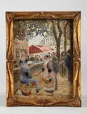 Le marché aux poules à Quimperlé by Gabriel Charles Deneux, 1919, Aquarelle et gouache sur papier, sold Mar 2018