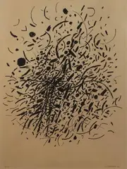Composition by Jacques Germain, Lithographie, sold Mar 2018