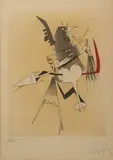 Composition by Wifredo Lam, Lithographie en couleurs, sold Mar 2018