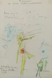 Maximes de vie des grands peintres contemporains "Image et résistance à l'image, matta by Roberto Matta, Pastel, crayon, sold Mar 2018