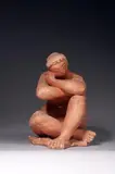 Nu assis les jambes croisées by Antoniucci Volti, Epreuve en terre cuite, sold Oct 2017