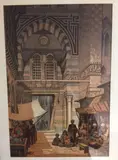 Scène de vie au Souk Khan Al-Khalali au Caire by Amadéo Preziosi, Lithographie signée en bas à droite et numérotée, sold Jul 2017