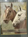 Deux têtes de cheval by John-Lewis Schonborn, Aquarelle et gouache, sold Dec 2025