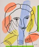 Portrait de Nadia Léger by Fernand Léger, 1951, Gouache et encre de Chine, sold Dec 2025