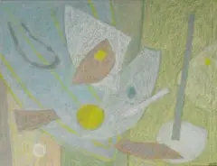 Composition by Henri Goetz, Pastel sur papier, sold Dec 2025