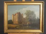 Le château de la reine Blanche en forêt de Chantilly by Jean-François Hue, Toile, sold Nov 2025