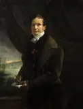 Autoportrait de l'artiste by Georges Rouget, 1836, Toile, sold Nov 2025