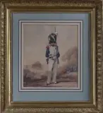 Soldat de la Garde by Eugène Lami, Aquarelle et rehauts de gouache, sold Nov 2025