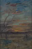 Étude de ciel by François-Auguste Ravier, Aquarelle, crayon, sold Nov 2025