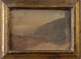Étude pour chemin de ronde à Crémieu. Inachevé- (AQ) by François-Auguste Ravier, Aquarelle, sold Nov 2025