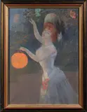 Le lampion by Delphin Enjolras, Pastel, sold Nov 2025