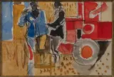 Scène animée by Jacques Ceria Despierre, Aquarelle et encre (plume et lavis), non signée, sold Nov 2025