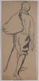 Le vagabond by Maximilien Luce, Crayon noir, plume et encre noire, sold Nov 2025
