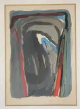 Composition by Bram van Velde, Lithographie en couleur numérotée, sold Apr 2024