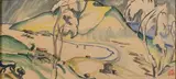 Paysage de Corse by Henry de Waroquier, 1914, Aquarelle, sold Apr 2025