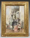 La lettre d'amour by Paul Pujol, Aquarelle et gouache, sold Mar 2025