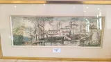 Paysage animé by Raffy le Persan, Gouache et encre, sold Feb 2025