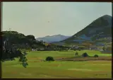 Paysage des Vosges - proche de Belfort by André Lagrange, 1930, Gouache sur carton signé en bas à droite et daté, sold Dec 2024