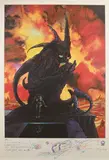 Sans titre by Philippe Druillet, Affiche Petite femme de la nuit EA, dédicace au crayon signée et datée du, sold Dec 2024