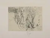 Les Saintes Ellipses à la chapelle Saint Louis de la Salpêtrière by Gérard Garouste, 2003, Lithographie sur vélin de Rives, éditée à l'occasion de la représentation de son oeuvre mo, sold Dec 2024
