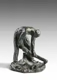 Le bineur by Jules Dalou, Epreuve en bronze patiné, sold Dec 2024