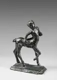 Le petit centaure by Alexandre Falguière, Épreuve en bronze patiné, sold Dec 2024