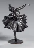 Danseuse sur une pointe by Boris Frödman-Cluzel, 1912, Épreuve en bronze patiné, sold Dec 2024