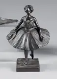 Danseuse au tutu un pied en arrière by Boris Frödman-Cluzel, 1909, Épreuve en bronze patiné, sold Dec 2024