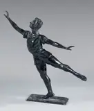 Václav Nijinsky, Arabesque 1909 by Boris Frödman-Cluzel, Épreuve en bronze patiné, sold Dec 2024