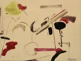 Composition abstraite by Youla Chapoval, Encre et aquarelle sur papier, sold Jun 2025