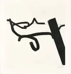 Ligne indéterminée, c. 1990 by Bernar Venet, Gravure et aquatinte sur papier, sold Jun 2025