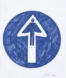 Sans titre by Clet Abraham, 2011, Crayon et feutre sur papier, sold Dec 2024