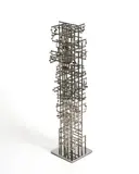 Tour lumière de Paris, dite aussi Tour lumière cybernétique de La Défense by Nicolas Schöffer, 1967, Acier inoxidable Stainless steel, sold Nov 2024