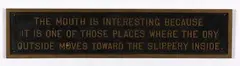 Sans titre de la série THE LIVING SERIES by Jenny Holzer, 1981, Bronze, édition à, sold Nov 2024