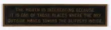 Sans titre de la série THE LIVING SERIES by Jenny Holzer, 1981, Bronze, édition à, sold Nov 2024
