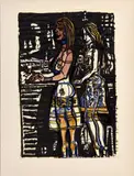 Sans titre (deux femmes) by Robert Combas, Acrylique, marqueur et stylo sur papier Acrylic, marker and pen on paper, sold Nov 2024