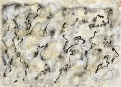Composition abstraite by Elvire Jan, Encre et aquarelle sur papier, sold May 2024