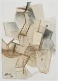 Sans titre by Maurice Estève, 1980, Fusain et crayon gras sur papier, sold May 2024