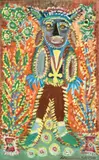 Composition au personnage by Anselme Boix-Vives, Aquarelle et gouache sur panneau, sold May 2024